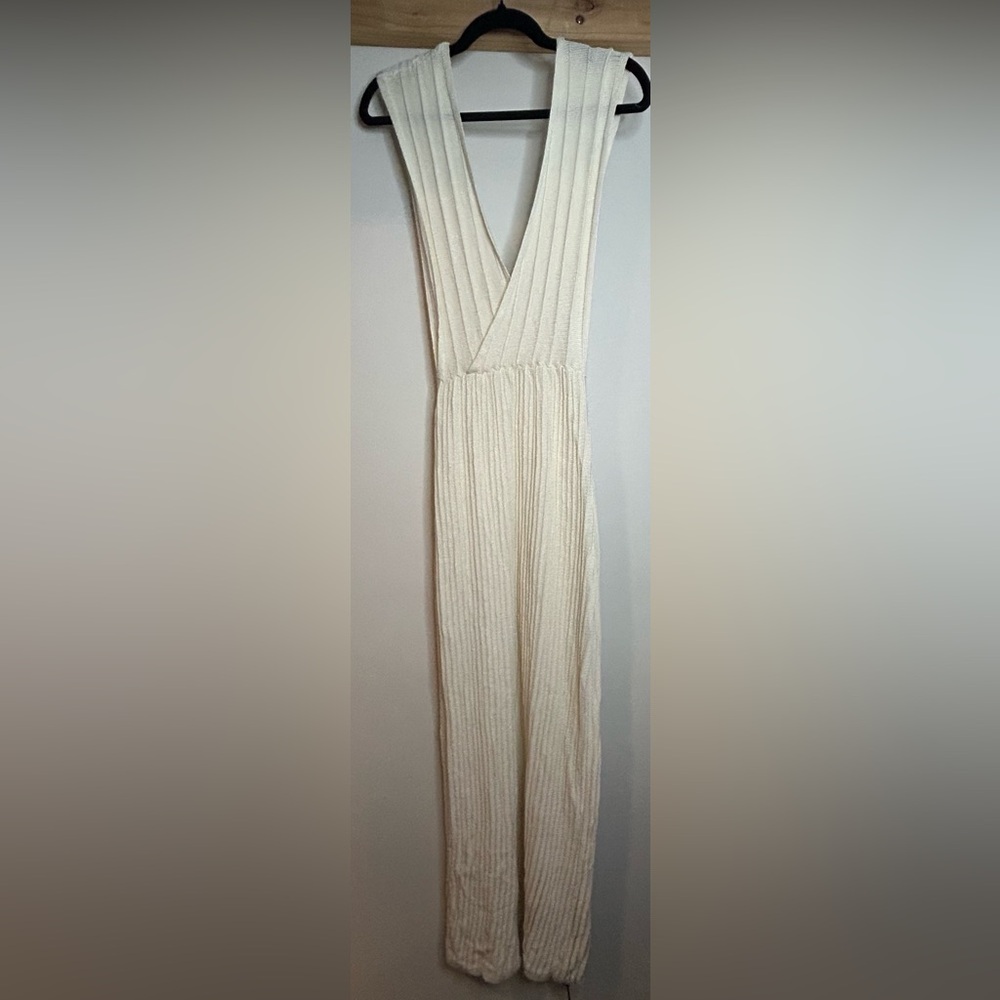 NWT FLOOK/. THE LABEL KNIT DRESS WITH BACK SLIT SIZE LARGE